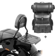 Sissybar CL + Hecktasche LX für Harley Softail Low Rider 18-20 abnehmbar mit Gepäckträger Craftride_1
