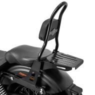 Sissybar fits for Harley Davidson Dyna Super Glide Custom 06-15 Craftride Fast Rider-M incl. Rear rack black
