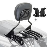 Sissybar mit Gepäckträger XB und Montagekit für Harley Touring 09-13 schwarz_0