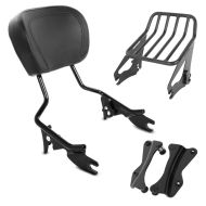 Sissybar mit Gepäckträger W1 und Montagekit für Harley Touring 14-20 schwarz Craftride_1