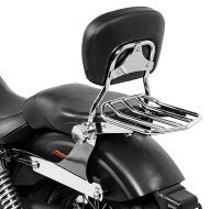 Sissybar Harley Dyna Modelle 2006-2017 Craftride Fast Driver-M Flex inkl. Gepäckträger chrom_1