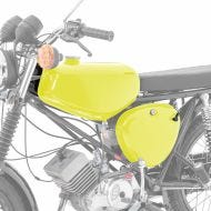 Tank / Petrol Tank compatible with Simson S51 / S50 / S70 with side cover Craftride yellow