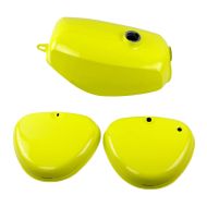 Tank / Petrol Tank compatible with Simson S51 / S50 / S70 with side cover Craftride yellow