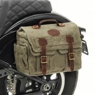 Motorrad Satteltasche Canvas mit Innentasche Craftride CV1 Seitentasche army green_5