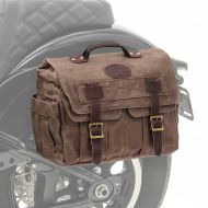 Motorrad Satteltasche Canvas mit Innentasche Craftride CV1 Seitentasche braun_1