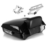 Topcase für Harley CVO Road Glide 18-19 Craftride Razor Set mit Gepäckträger schwarz_1
