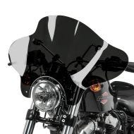 Motorrad Windschild Batwing Craftride für Custombikes Craftride inkl. Haltesatz dunkel getönt_1