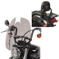 Set Windschild + Sissy Bar für Honda Rebel 500 17-21 Craftride CW1_1