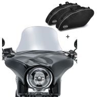 Set SL2 Motorrad Windschutz Craftride L + Koffer Innentasche für Harley Davidson Sport Glide 18-20 Craftride_1