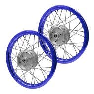 ,Set 2x Spoke wheel rim aluminum 1,,6x16 for Simson S51 S50 S70 Schwalbe KR51 alloy Craftride AF14S blue,