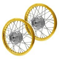 Set of 2 Spoke wheel rim aluminum 1.6x16 for Simson S51 S50 S70 Schwalbe KR51 alloy Craftride AF17 gold