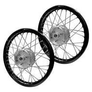 ,Set of 2 Spoke wheel rim aluminum 1,,6x16 for Simson S51 S50 S70 Schwalbe KR51 alloy Craftride AF28 black,