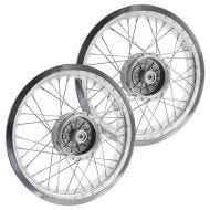 Set 2x Spoke wheel rim aluminum 2.5x16 for Simson S51 S50 S70 Schwalbe KR51 alloy Craftride AF26