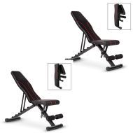 Set 2x Multifunctional incline bench Cranit VS1 Adjustable weight bench