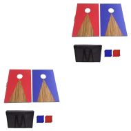 Set 2x Outdoor cornhole game CS2 cornhole boards made of wood red/blue