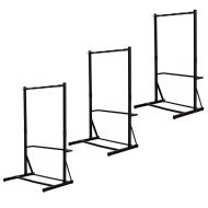 3X Freestanding bike rack for 5 bikes steel 117 x 91.5 x 80.91 inch RI98 black