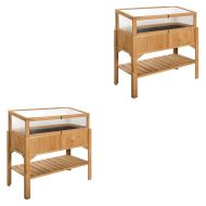 Set 2x Raised raised bed for flowers and herbs HB92 Divit outdoor planter box