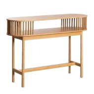 Console table bamboo Divit SR91 side table console with 2 shelves