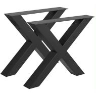 Table legs metal Divit XU27 table runners table frame X-shaped 40 x 15.55 inch black