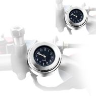 2x Motorcycle handlebar clock analog with bracket Craftride chrome Discount Set
