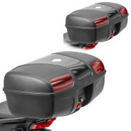 2x Motorcycle Top Box Bagtecs MV 47 liters Top Case black Discount Set