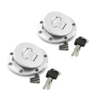 2x Fuel Gas Cap compatible with Honda II motorcycle tank cap + key Tourtecs OEM Discount Set