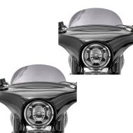 2x Windshield fits for Harley Davidson Sport Glide 18-24 Craftride M Windscreen light smoke Set Discount