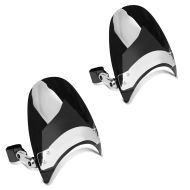 2x Windscreen motorcycle / windshield Craftride CW16 universal black Discount Set