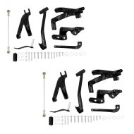 2x Forward control fits for Harley Davidson Softail Street Bob 18-24 footpeg kit Craftride VF2 Set Discount