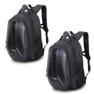 2x Motorcycle Hardshell Backpack Bagtecs Carbon II with USB-interface 37Ltr black Discount Set