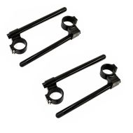 2x Handlebar 0.87 inch Clip-On 2.09 inch with 1.18 inch increase Zaddox Aluminium in black Discount Set