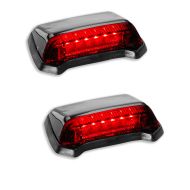 2x Motorcycle Fender LED Tail Light + Brakelight Lumitecs TX45 red Discount Set