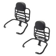 2x Rear luggage collapsible rack compatible with Vespa GTS 300 / 250 / 125 08-20 with backrest Craftride black Discount Set