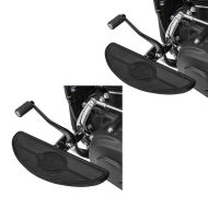 2x Front Floorboards for Cruisers Baggers Driver Footpegs Craftride FT4 black Discount Set