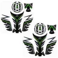 2x Tank Pad Set compatible with Kawasaki Z 900 17-24 tank sticker Zaddox TPS Discount Set