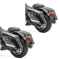2x Hard Saddlebags for cruisers baggers Craftride SC6 Discount Set