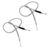 2x Clutch Cable 59.06 inch fits for Harley Davidson Sportster 86-09 Stainless Steel/Nylon Craftride Set Discount