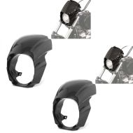 2x Headlight Fairing fits for Harley Davidson Breakout / 114 18-24 Fly screen Craftride RM2 black Set Discount