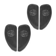 2x Tank Knee Pad for Custom and Vintage Bikes PD2 black Discount Set