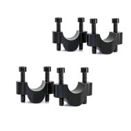 2x Handlebar risers 0.79 inch compatible with Yamaha Tenere 700 19-24 Tourtecs aluminum black Discount Set