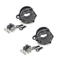2x Air Cleaner + Intake Filter Kit Clear fits for Harley Davidson Sportster 04-16 Craftride Set Discount