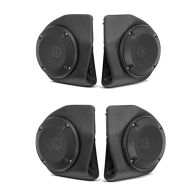 2x Rear Speaker Pods fits for Harley Davidson King Tour Pak Top Box Touring 14-24 Craftride black Set Discount