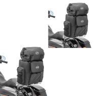 2x Waterproof sissy bar bag with luggage roll for Chopper Craftride WPL tail bag Discount Set