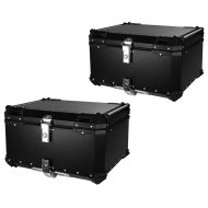 2x Motorbike Alu Top Case Bagtecs XB100 Aluminium Universal 100 litres black Discount Set