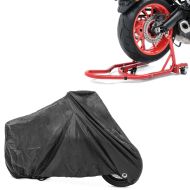 Set: Rangierhilfe Montageständer Hinterrad Mover 2 Racing von rot + Abdeckplane XXL Faltgarage schwarz_1