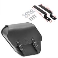 Set: Saddlebag left Fargo 13Ltr Side Bag for Chopper + Mounting Kit STT-1 for Chopper side cases and saddlebags from 