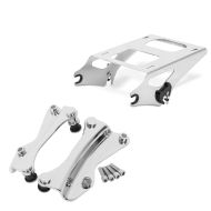 Set: Topcase Träger für Harley Touring 14-21 chrom + 4-Punkt-Montagekit für Harley Touring 14-20 chrom_1