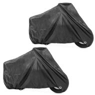 2x Motorbike Cover Craftride XXXL Outdoor tarpaulin in black Discount Set