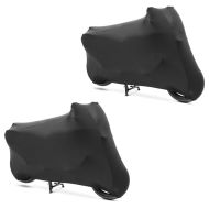 2x Motorradabdeckung Indoor Craftride M-L Stretch Garage in schwarz Spar-Set_1