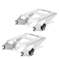 2x Topcase Träger Doppelsitzbank für Harley Davidson Touring 14-21 chrom Craftride Spar-Set_1
